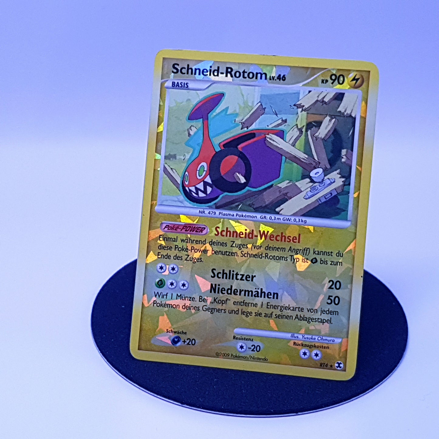 Schneid-Rotom RT4 rare reverse holo Pokemonkarte DE 2009