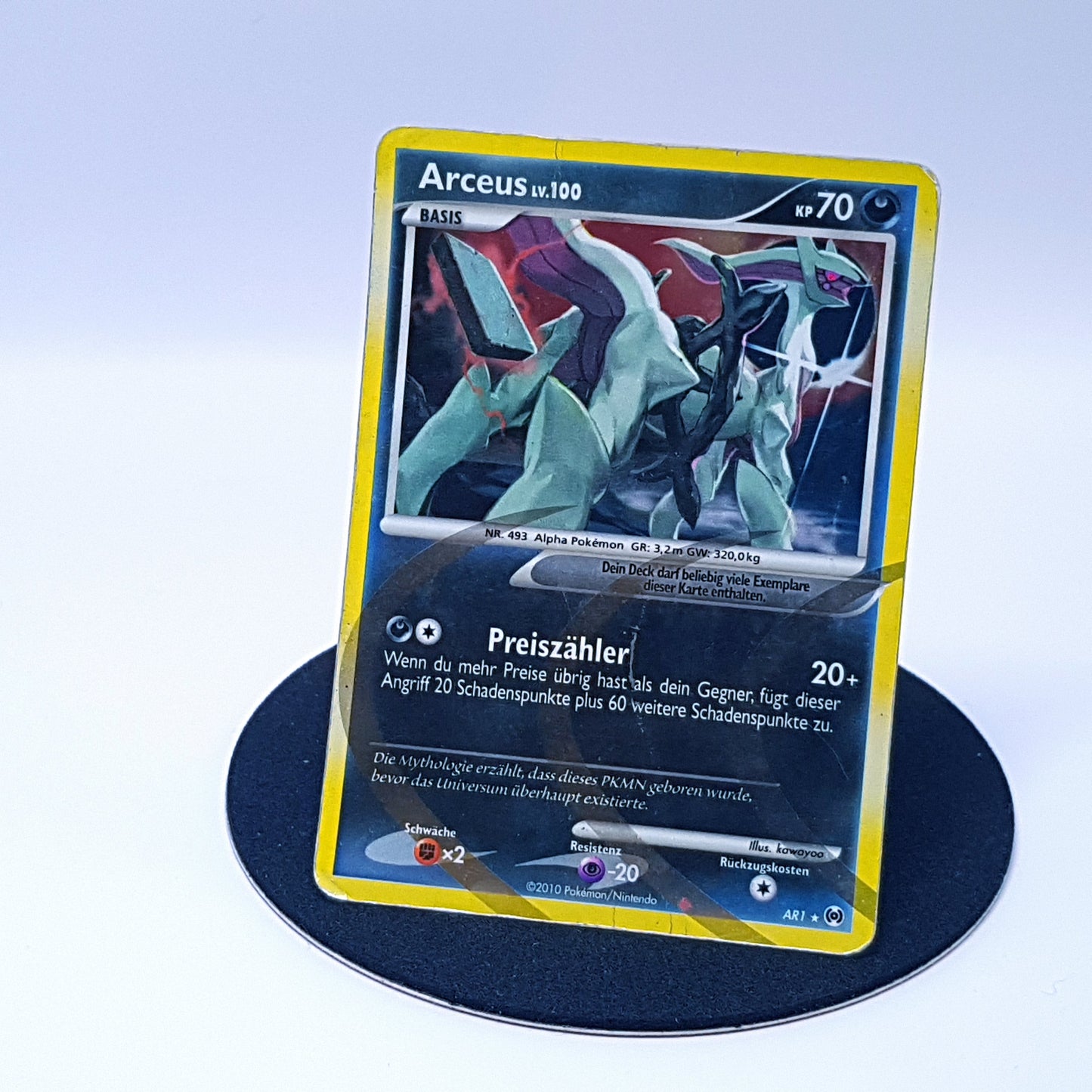 Arceus AR1 rare holo Pokemonkarte DE 2010