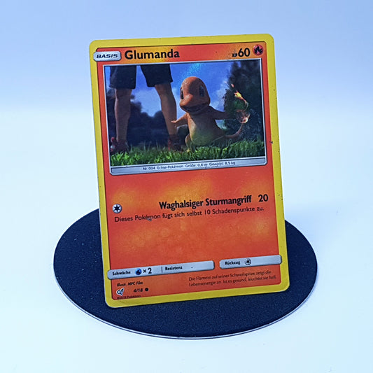 Glumanda 4/18 holo Pokemonkarte DE 2019