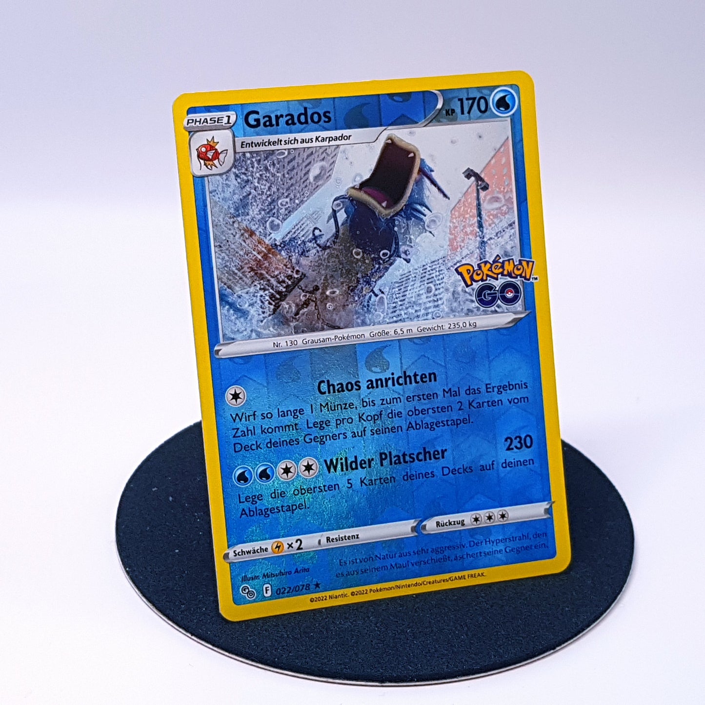 Garados 022/078 rare reverse holo Pokemonkarte DE 2022