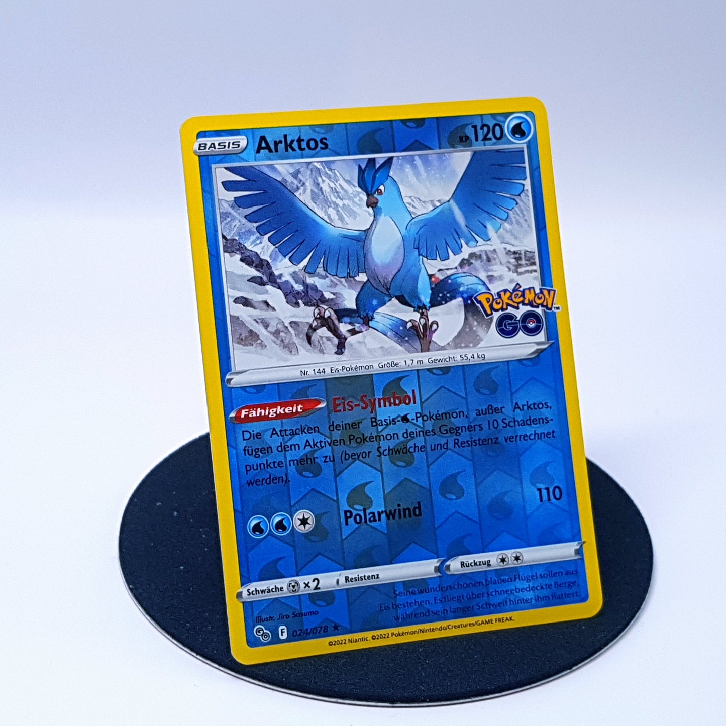 Arktos 024/078 rare reverse holo Pokemonkarte DE 2022