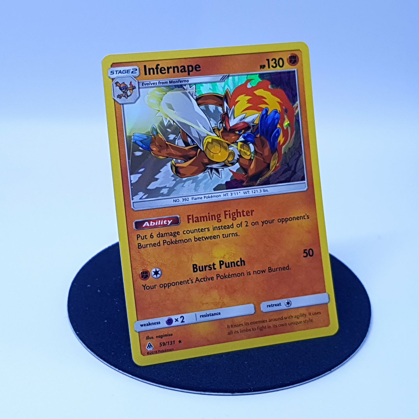 Infernape 59/131 rare holo Pokemonkarte EN 2018 Mint