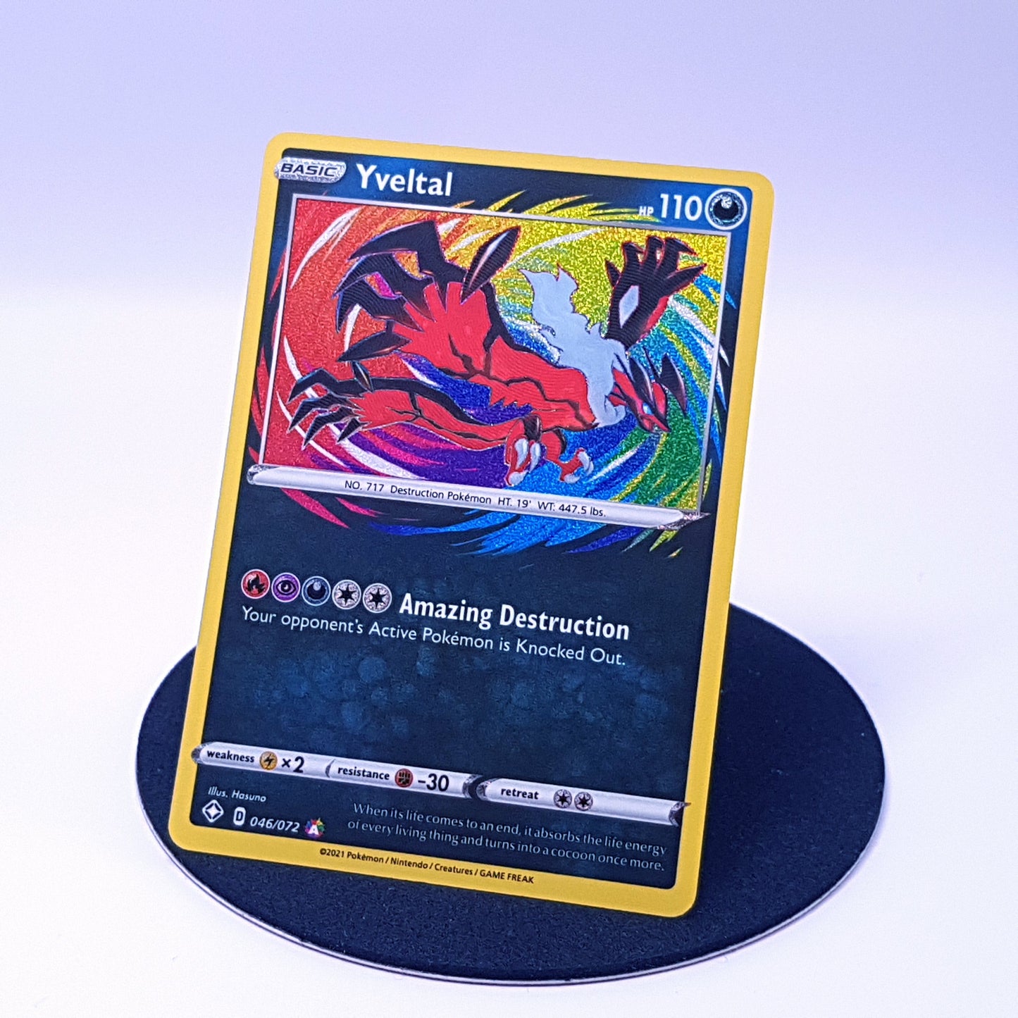 Yveltal 046/072 rare holo Pokemonkarte EN 2021 Mint