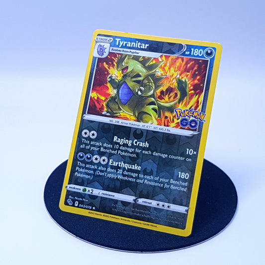 Tyranitar 043/078 rare reverse holo Pokemonkarte EN 2022 Mint