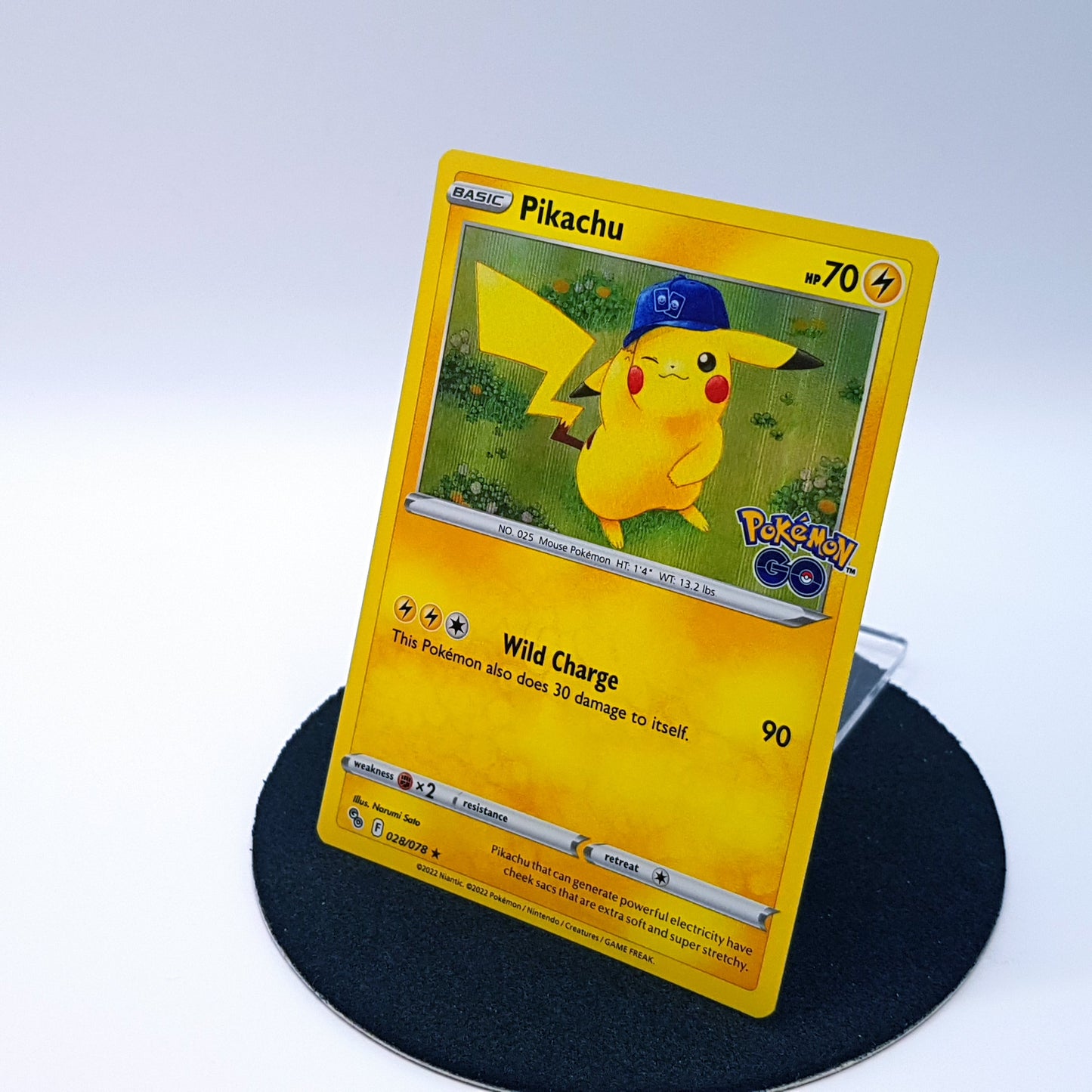 Pokemonkarte - Pikachu 028/078 rare holo EN mint Pokemon Go 2022