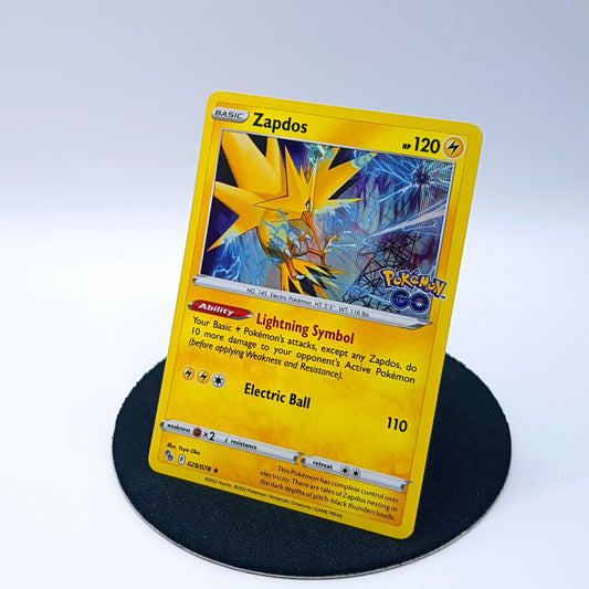 Pokemonkarte - Zapdos 029/078 rare holo EN mint Pokemon Go 2022