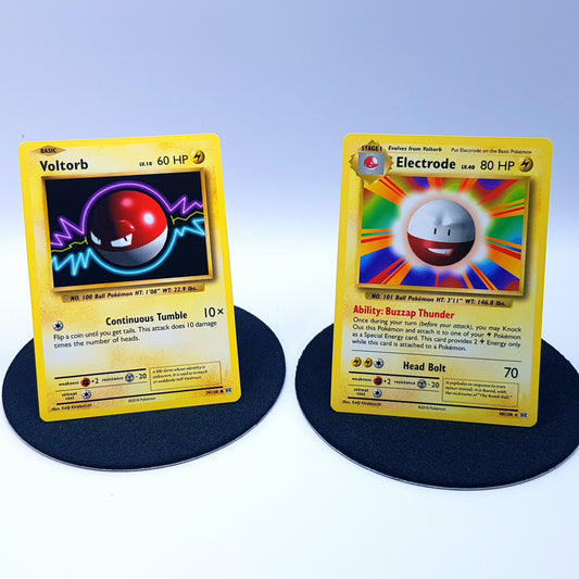 Pokemonkarten - Voltorb 39/108 & Electrode 40/108 rare EN mint 2016