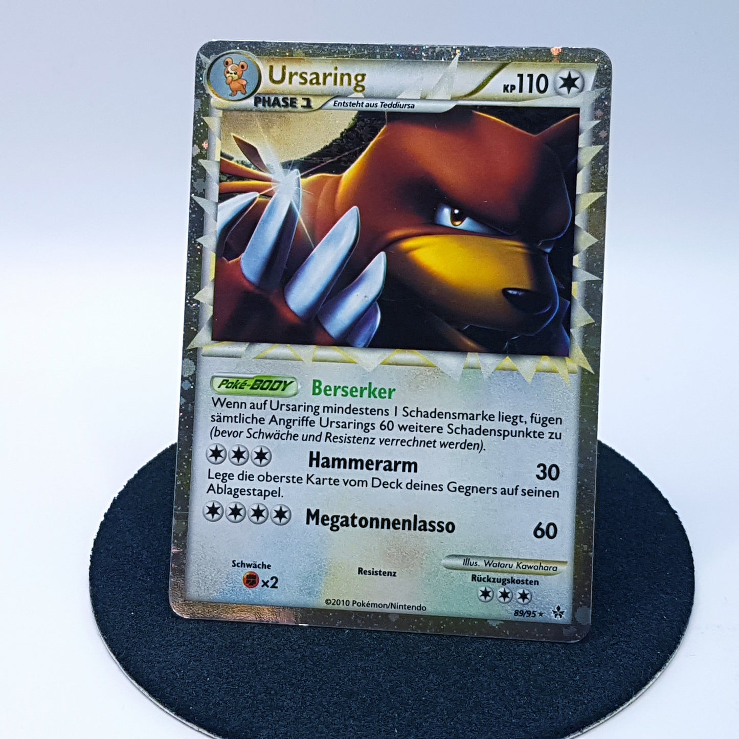 Pokemonkarte - Ursaring 89/95 rare holo DE 2010 near mint