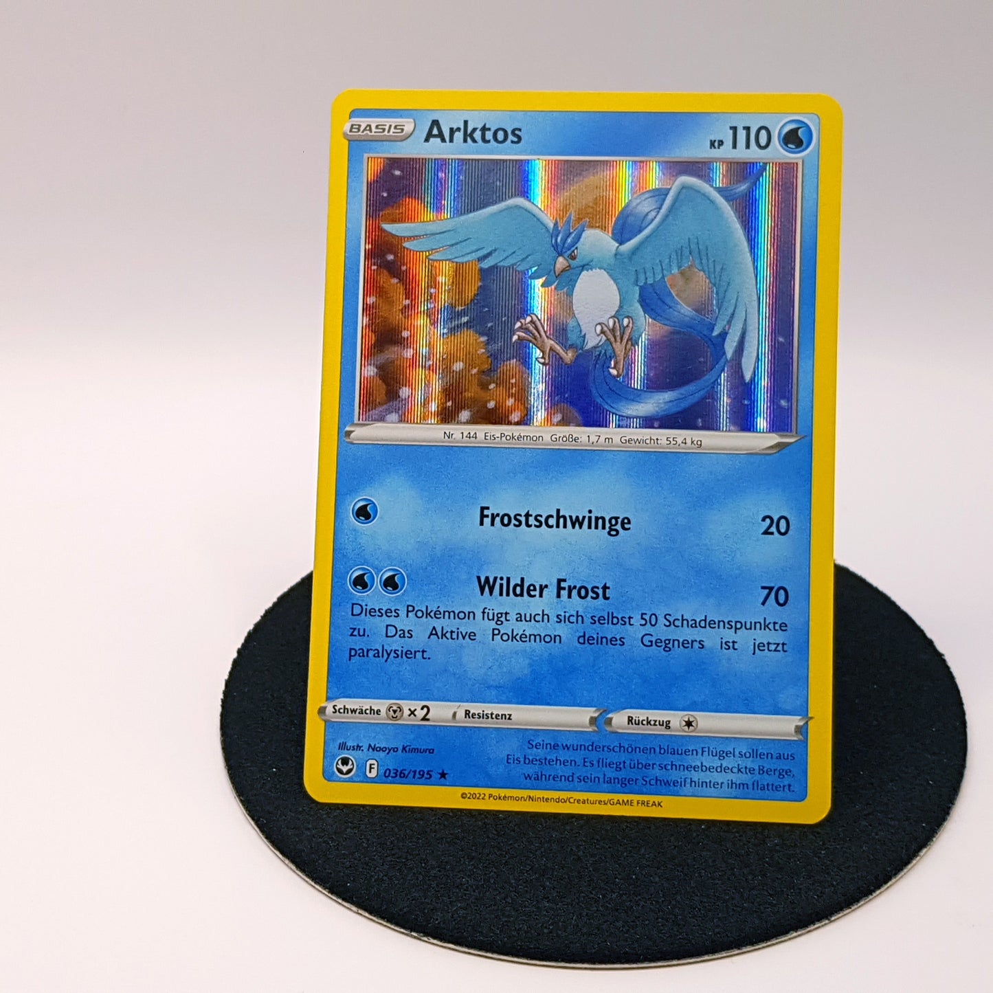 Pokemonkarte - Arktos 036/195 rare holo DE 2022 MINT