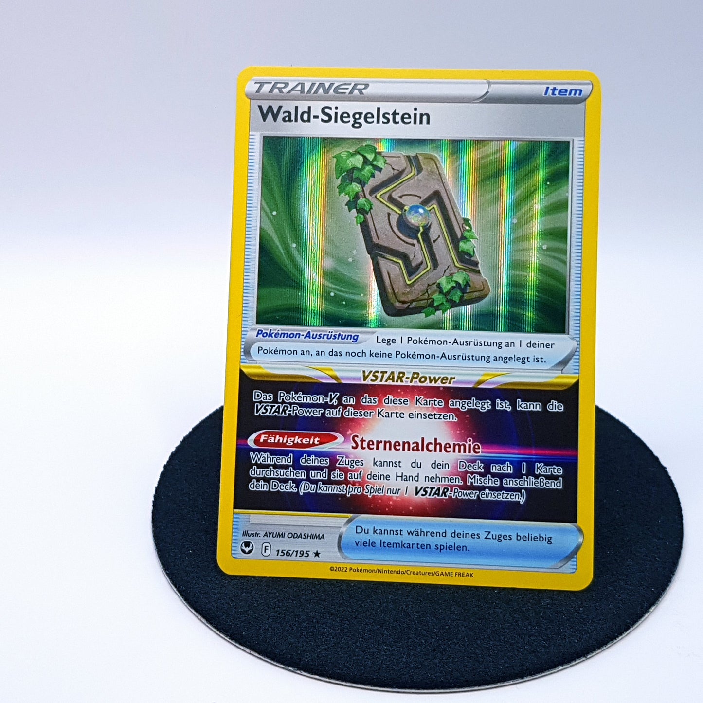 Pokemonkarte - Wald-Siegelstein 156/195 rare holo DE 2022 MINT