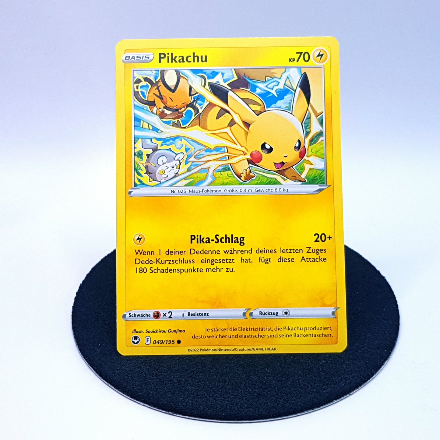 Pokemonkarte - Pikachu 049/195 DE 2022 MINT