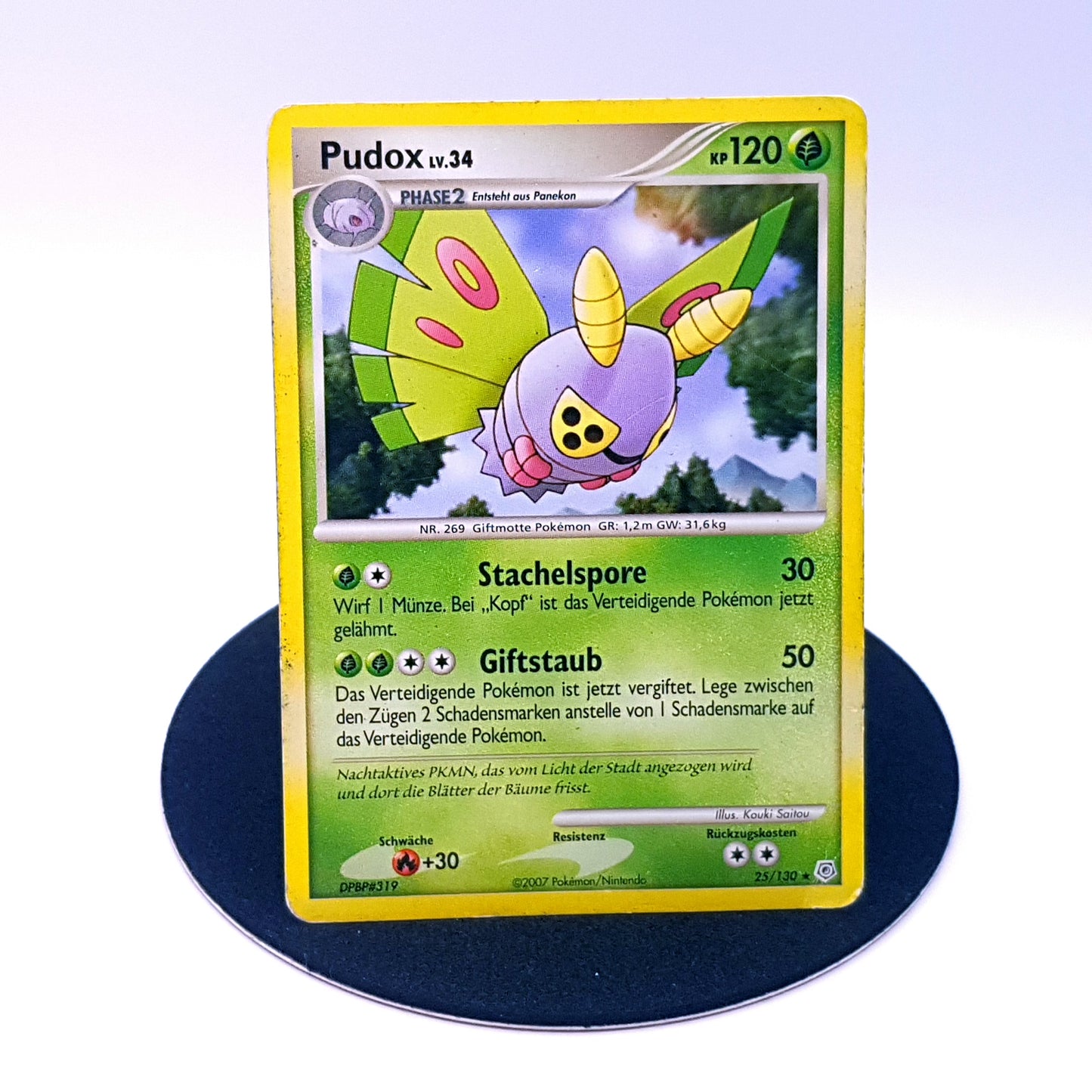 Pokemon Karte Pudox 25/130 Diamant Perl 2007