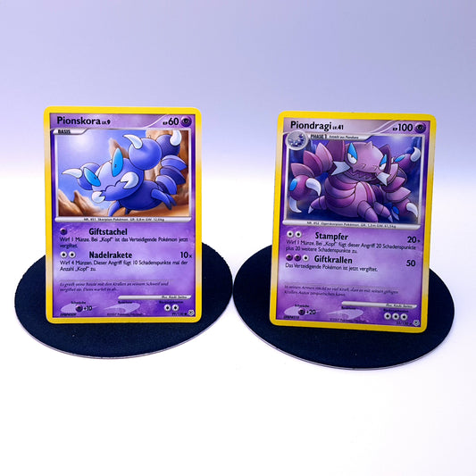 Pokemon Karten Pionskora 99/130 & Piondragi 23/130 Diamant & Perl 2007