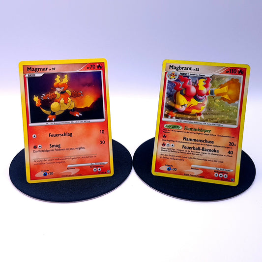 Pokemon Karten Magmar 93/132 & Magbrant 31/132 holo Diamant & Perl 2008