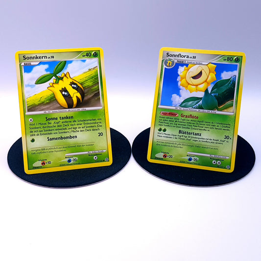 Pokemon Karten Sonnkern 114/132 & Sonnflora 38/132 Diamant & Perl 2008 Near Mint