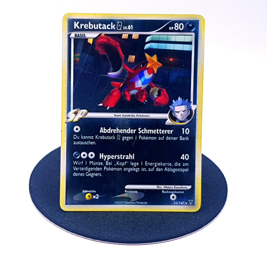 Pokemon Karte Krebutack G 23/147 reverse holo Platin 2009