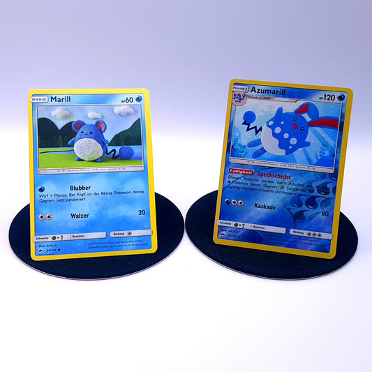 Pokemon Karten Marill 34/147 & Azumarill 35/147 holo Platin 2009 mint