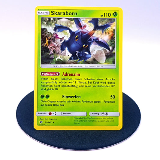 Pokemon Karte Skaraborn 11/147 Sonne & Mond 2017 mint