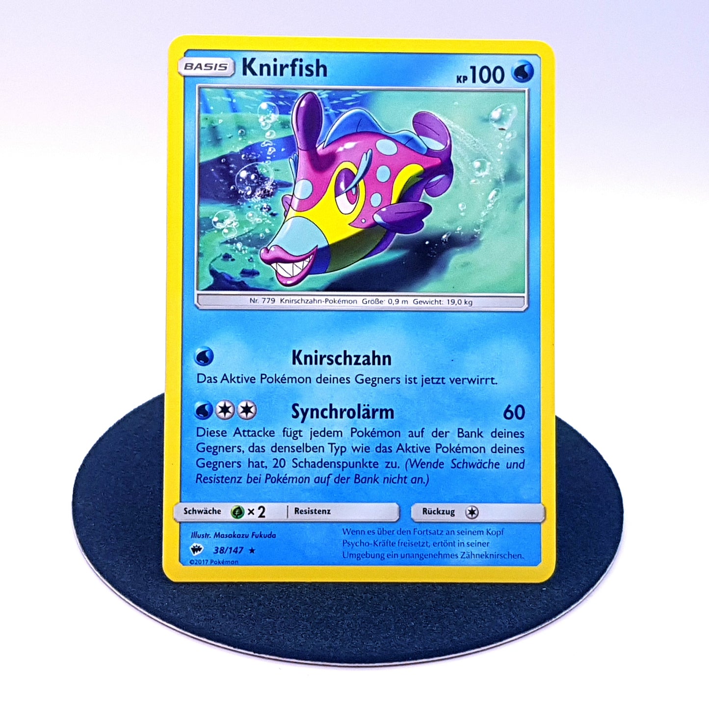 Pokemon Karte Knirfish 38/147 Sonne & Mond 2017 mint