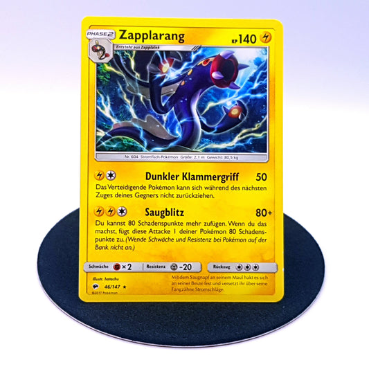 Pokemon Karte Zapplarang 46/147 Sonne & Mond 2017 mint