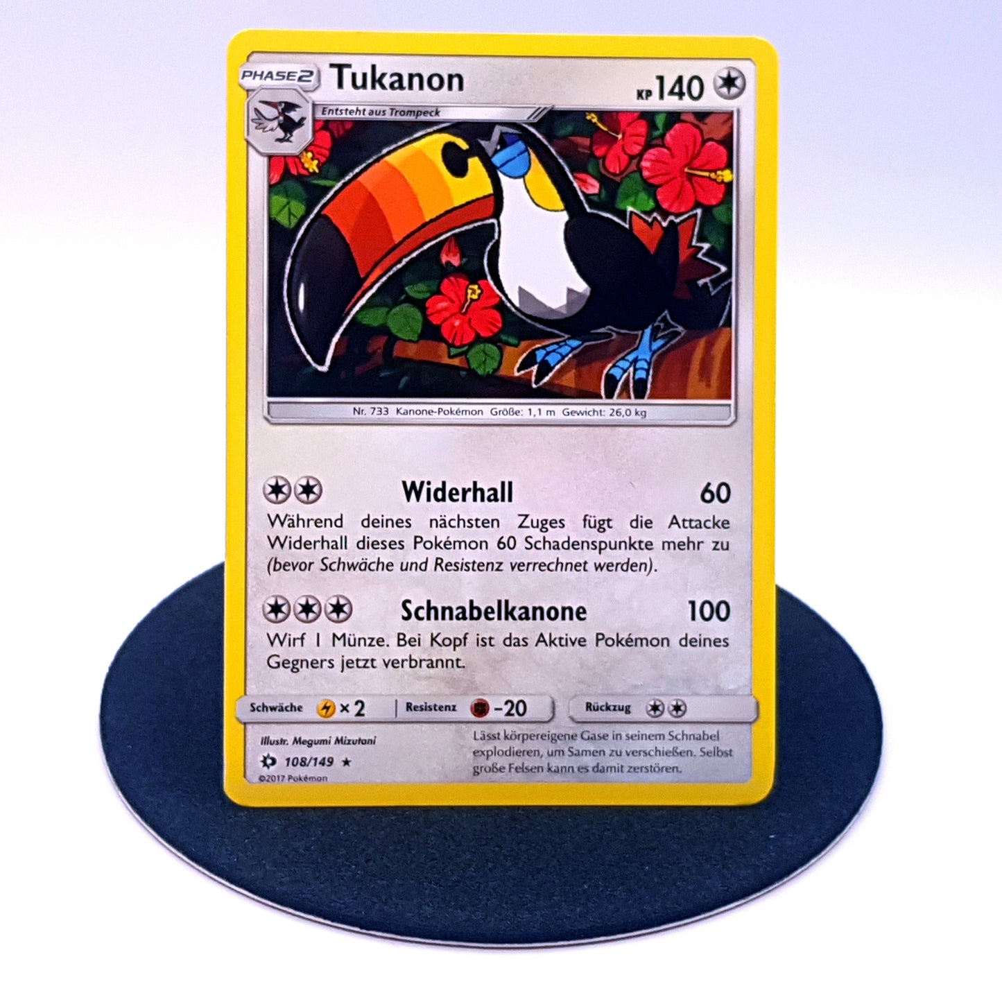 Pokemon Karte Tukanon 108/149 Sonne & Mond 2017 mint