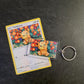 Pokemon Schlüsselanhänger aus Pokemonkarte (selfmade) - Auswahl (z.B. Pikachu & Evoli)