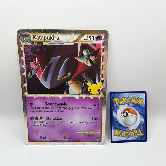 Katapuldra SWSH132 XXL Oversized Jumbo Pokemonkarte Black Star Promo Mint