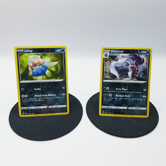 Pokemon Cards Inkay 44/73 & Malamar 45/73 rare holo Champion’s Path 2020 Mint