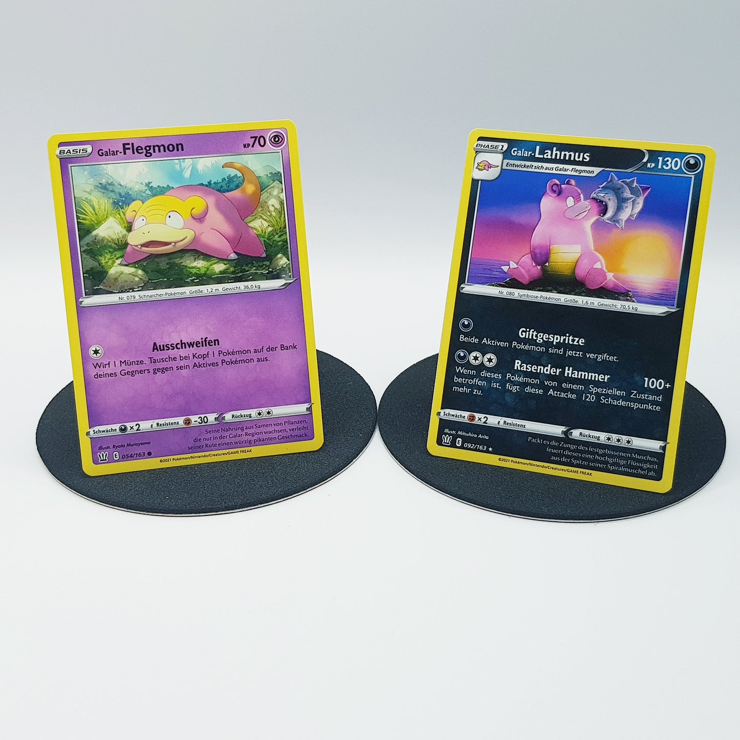 Pokemon Karten Galar-Flegmon 54/162 Galar-Lahmus 92/163 Mint DE
