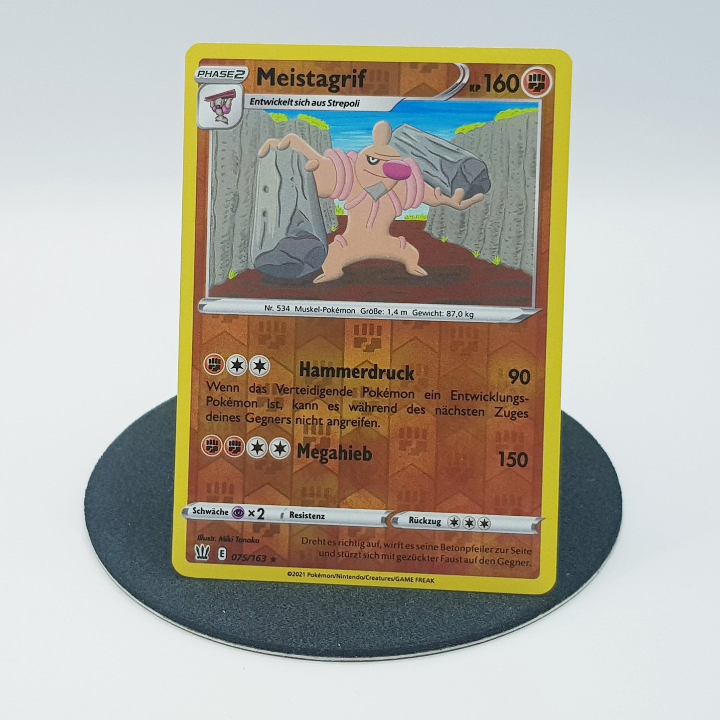 Pokemon Karte Meistagrif 75/163 holo rare Mint DE