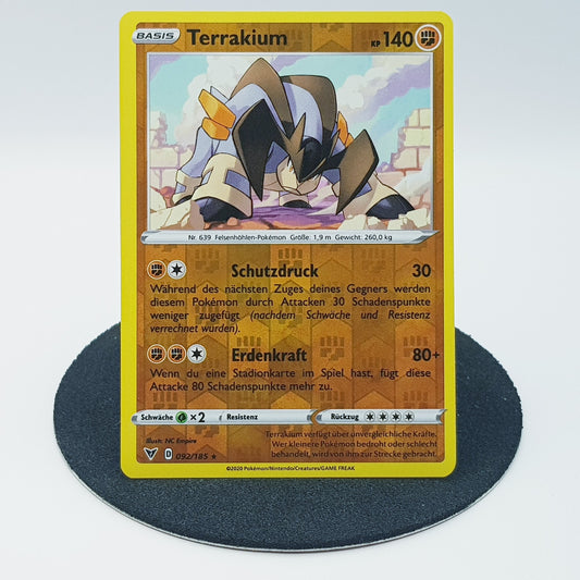 Terrakium 092/185 rare holo - Schwert & Schild - Farbenschock 2020 - DE - Pokemon Karte