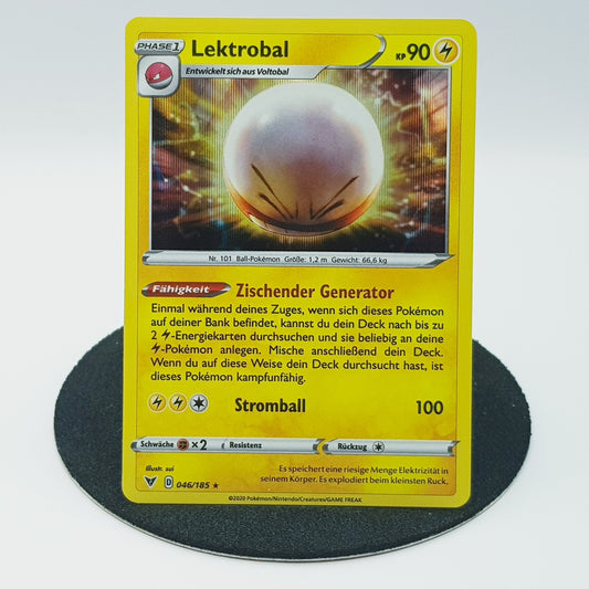 Lektrobal 046/185 rare holo - Schwert & Schild - Farbenschock 2020 - DE - Pokemon Karte