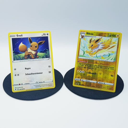 Evoli 130/185 & Blitza 047/185 rare holo - Schwert & Schild - Farbenschock 2020 - DE - Pokemon Karte