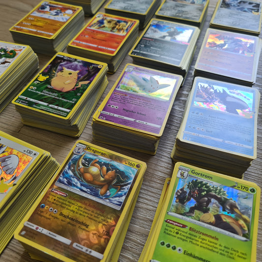 100 Pokemon Karten Sammlung / eine Holo garantiert - deutsch - Geschenkidee