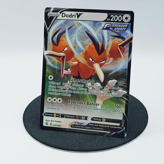 Dodri V 201/264 ultra rare holo Fullart - Fusionsangriff 2021 DE Pokemon