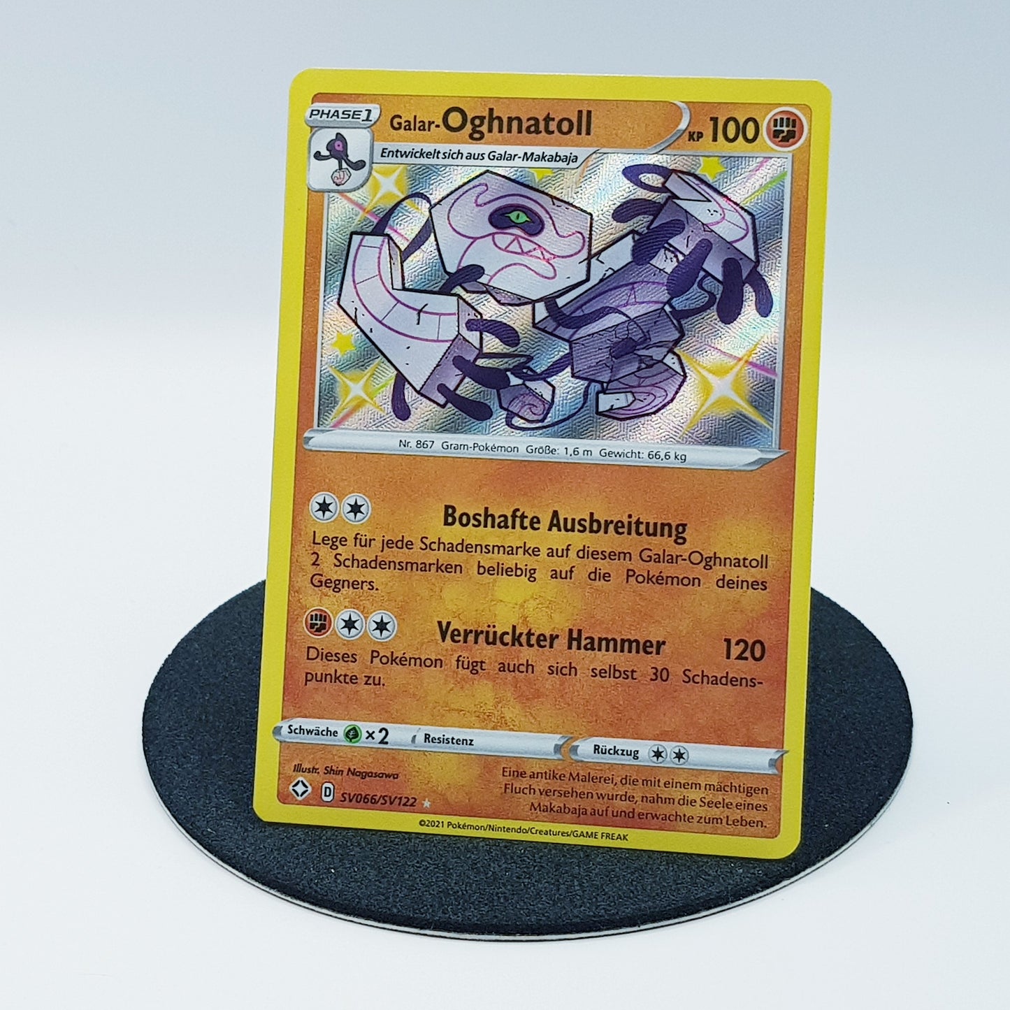 Oghnatoll SV066/SV122 ultra rare holo - Glänzendes Schicksal 2021 DE Pokemon