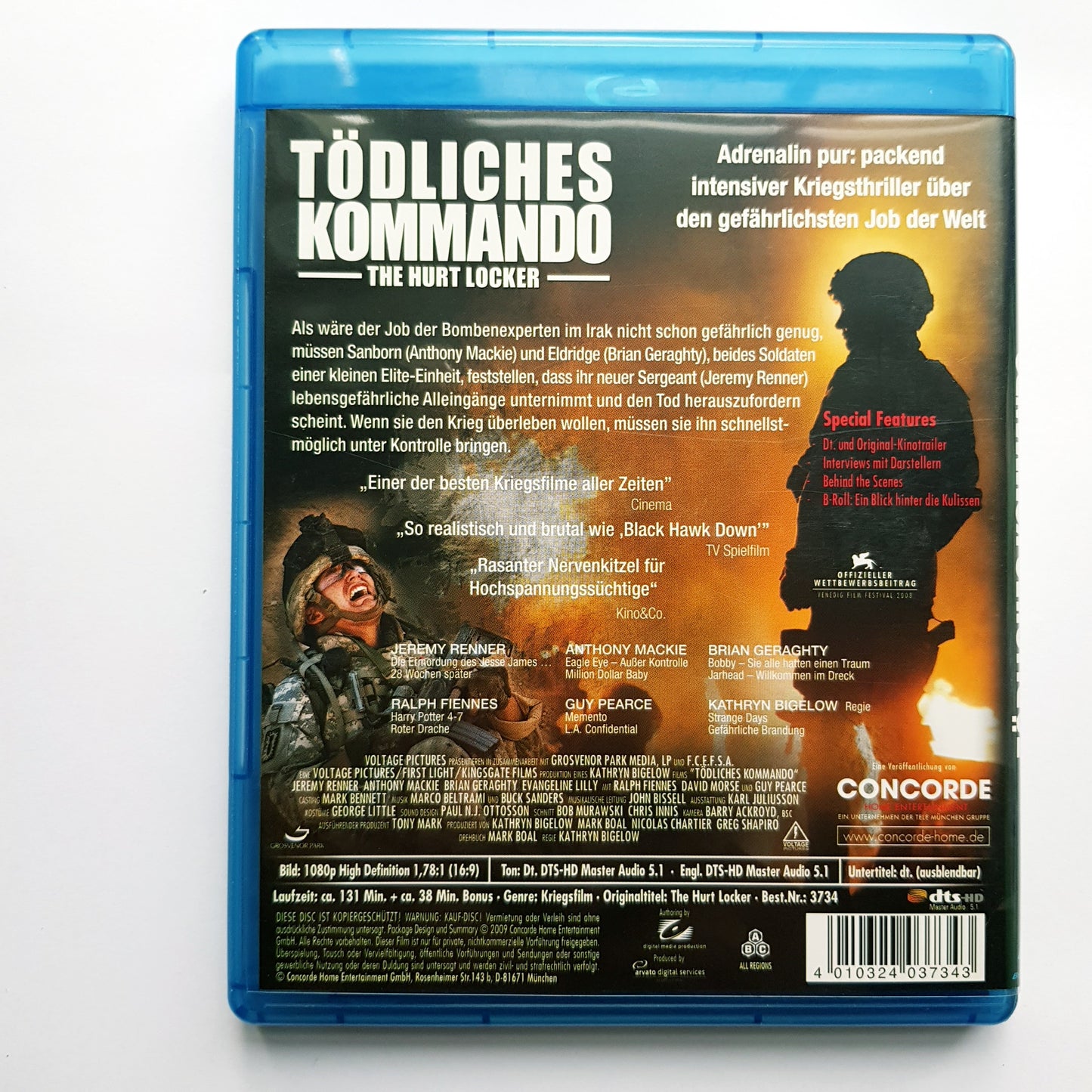 Tödliches Kommando - The Hurt Locker - Blu Ray Zustand sehr gut