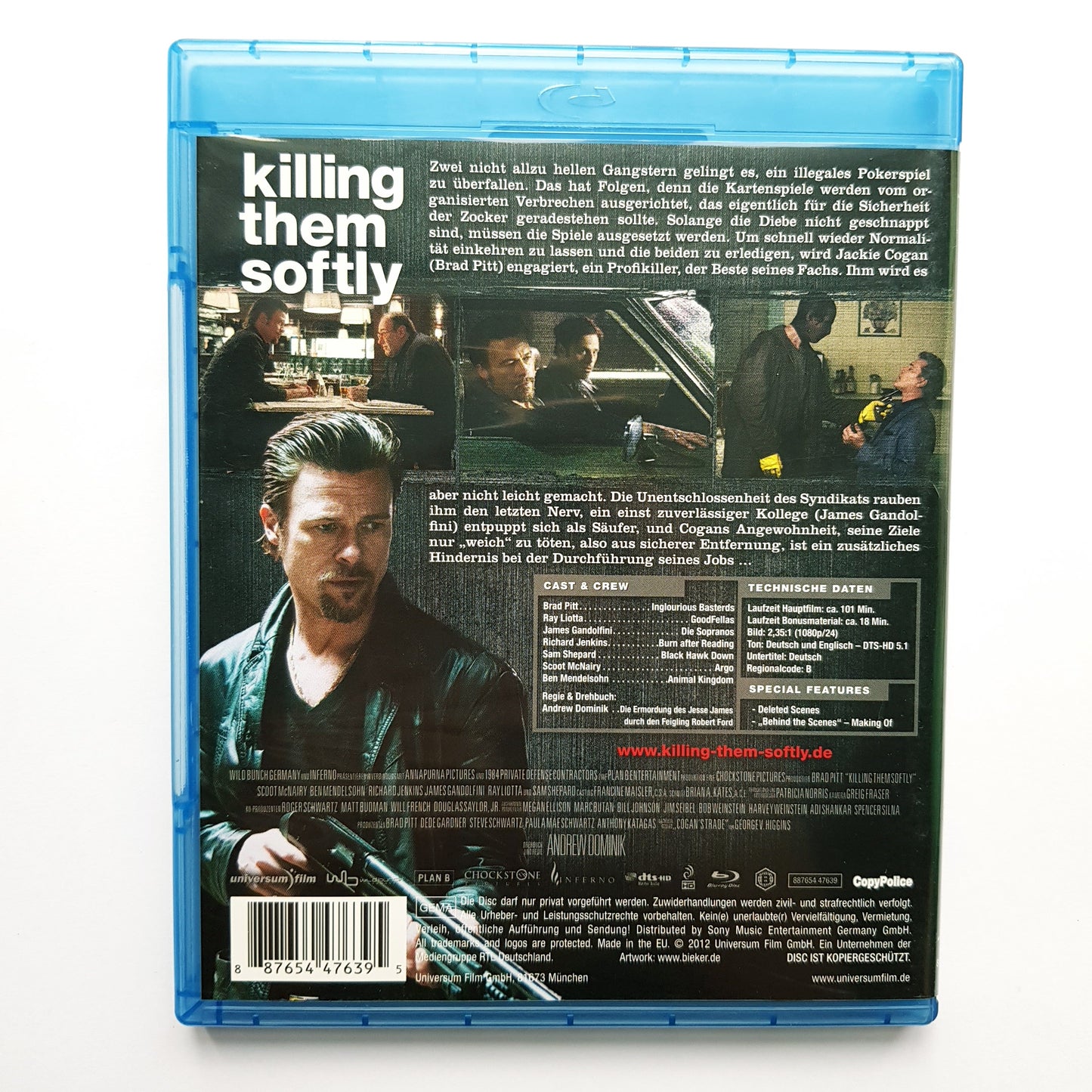 Killing them softly - Brad Pitt - Blu Ray Zustand sehr gut