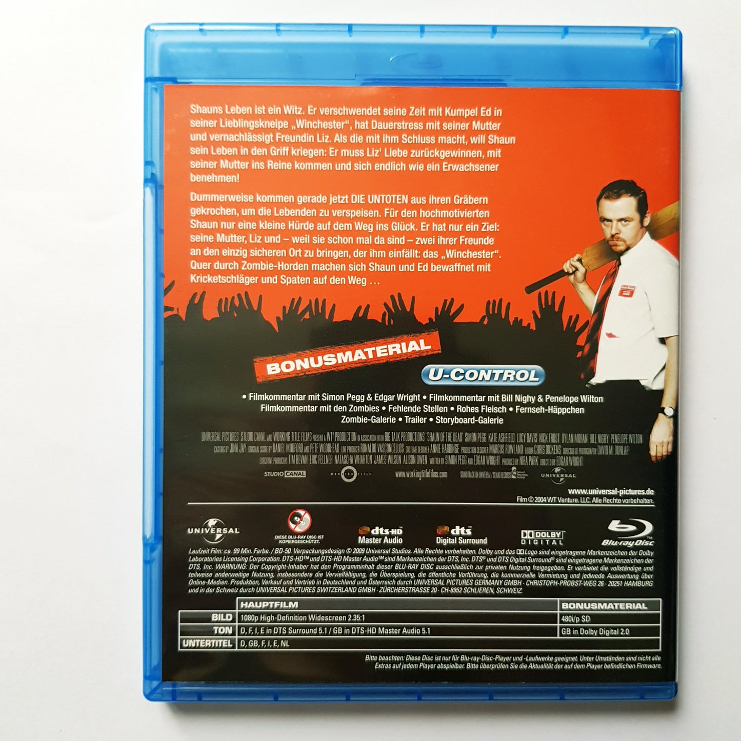 Shaun of the Dead - Eine romantische Komödie mit Zombies - Blu Ray Zustand sehr gut