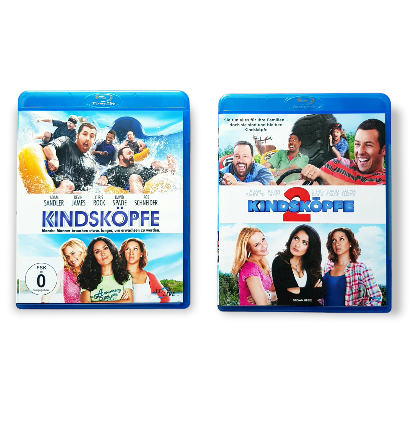 Kindsköpfe (Teil1+2) - Kevin James Adam Sandler Chris Rock - Blu Ray Zustand sehr gut