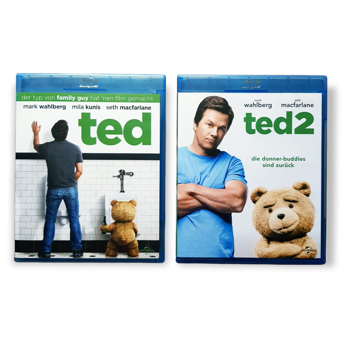 Ted (Teil 1+2) - Mark Wahlberg & Mila Kunis - Blu Ray Zustand sehr gut