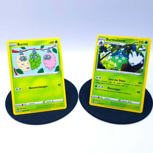 Burmy 009/172 Burmadame 010/172 rare SWSH Strahlende Sterne 2022 DE Pokemon