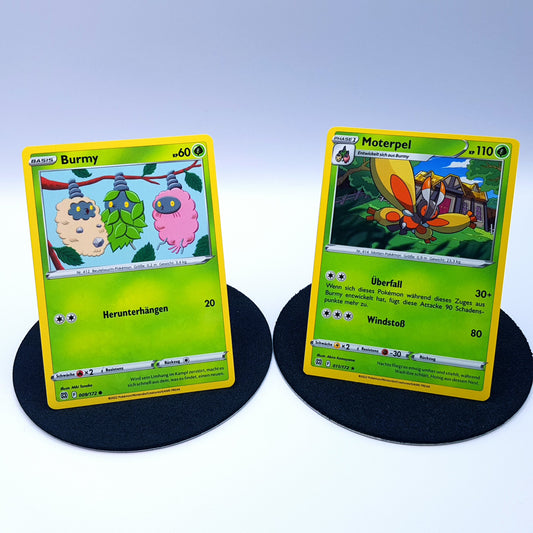 Burmy 009/172 Moterpel 011/172 rare SWSH Strahlende Sterne 2022 DE Pokemon