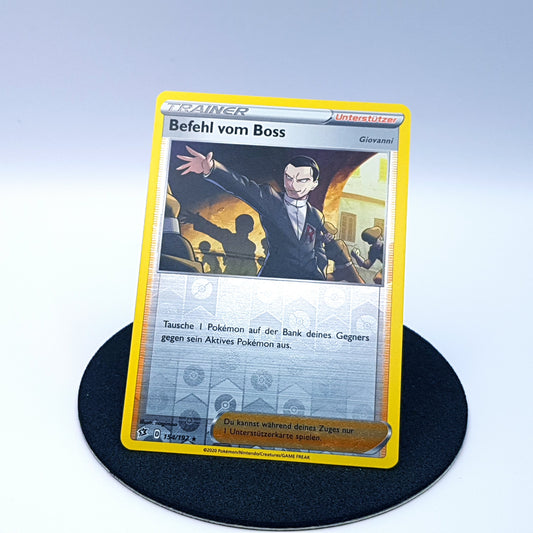 Befehl vom Boss 154/192 rare reverse holo SWSH Clash der Rebellen 2020 Pokemon