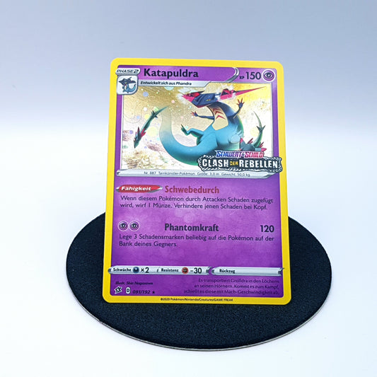 Katapuldra 091/192 rare holo Schwert & Schild Clash der Rebellen 2020 DE Pokemon