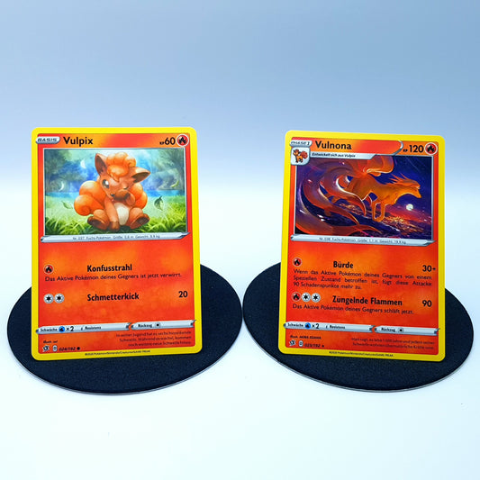 Vulpix 024/192 Vulnona 025/192 rare SWSH Clash der Rebellen 2020 DE Pokemon