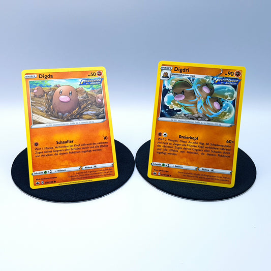 Digda 076/198 Digdri 077/198 rare SWSH Schaurige Herrschaft 2021 DE Pokemon