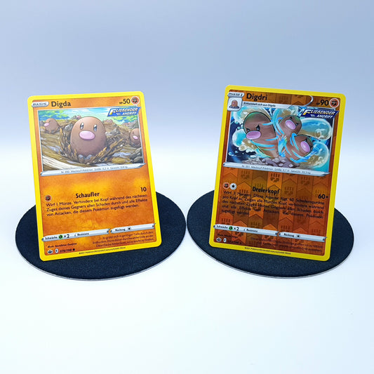 Digda 076/198 Digdri 077/198 rare reverse holo Schaurige Herrschaft 2021 Pokemon