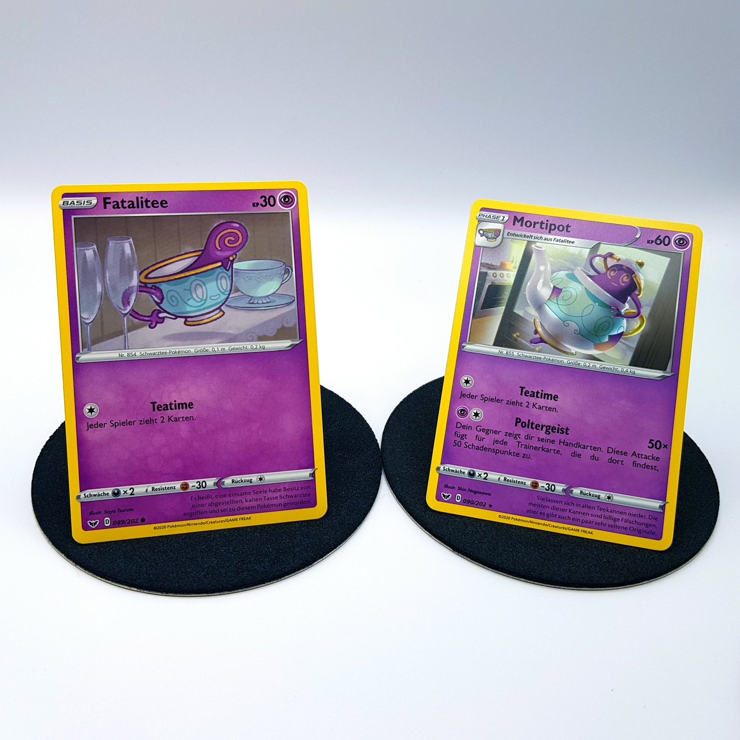 Fatalitee 089/202 Mortipot 090/202 rare Schwert & Schild 2020 DE Pokemon