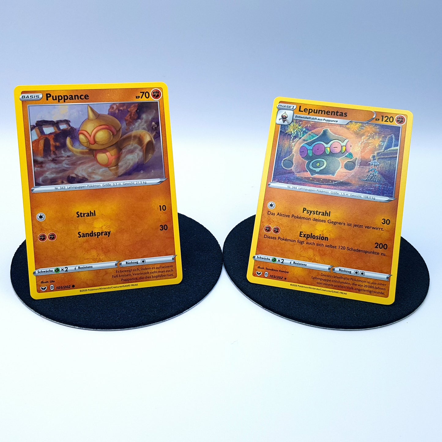 Puppance 101/202 Lepumentas 103/202 rare Schwert & Schild 2020 DE Pokemon